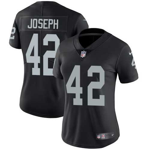 Women's Nike Oakland Raiders #42 Karl Joseph Black Team Color Stitched NFL Vapor Untouchable Limited Jersey