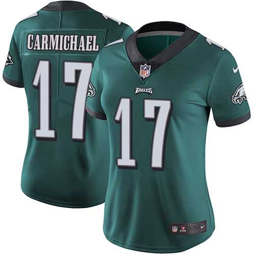 Women's Nike Philadelphia Eagles #17 Harold Carmichael Midnight Green Team Color Stitched NFL Vapor Untouchable Limited Jersey