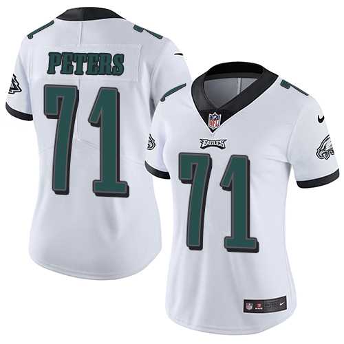 Women's Nike Philadelphia Eagles #71 Jason Peters White Stitched NFL Vapor Untouchable Limited Jersey