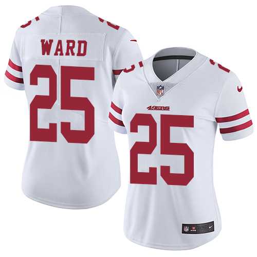Women's Nike San Francisco 49ers #25 Jimmie Ward White Stitched NFL Vapor Untouchable Limited Jersey