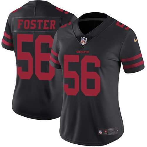 Women's Nike San Francisco 49ers #56 Reuben Foster Black Alternate Stitched NFL Vapor Untouchable Limited Jersey