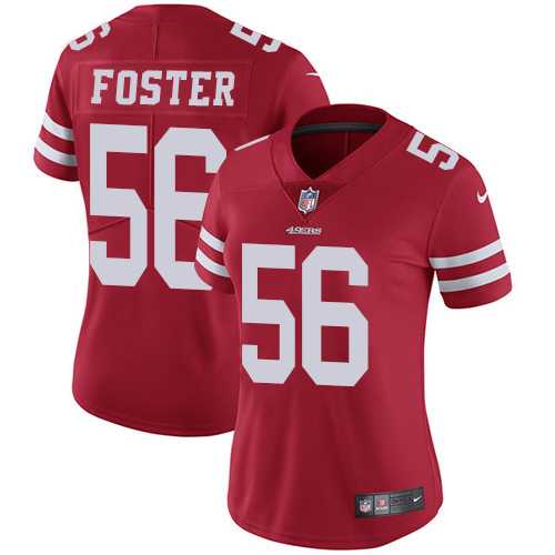 Women's Nike San Francisco 49ers #56 Reuben Foster Red Team Color Stitched NFL Vapor Untouchable Limited Jersey