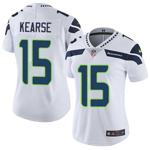 Women's Nike Seattle Seahawks #15 Jermaine Kearse White Stitched NFL Vapor Untouchable Limited Jersey