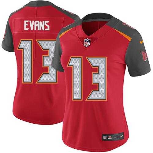 Women's Nike Tampa Bay Buccaneers #13 Mike Evans Red Team Color Stitched NFL Vapor Untouchable Limited Jersey