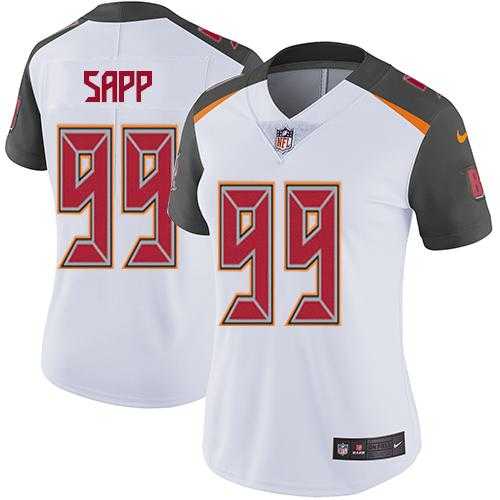 Women's Nike Tampa Bay Buccaneers #99 Warren Sapp White Stitched NFL Vapor Untouchable Limited Jersey