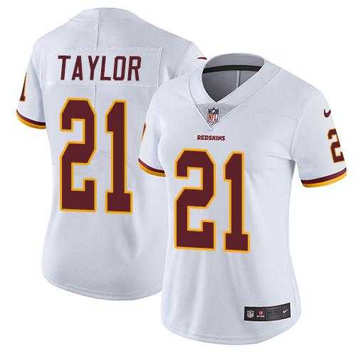 Women's Nike Washington Redskins #21 Sean Taylor White Stitched NFL Vapor Untouchable Limited Jersey