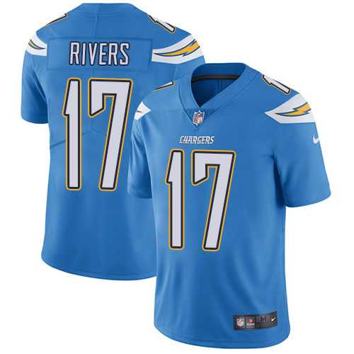 Youth Los Angeles Chargers #17 Philip Rivers Electric Blue Alternate Stitched NFL Vapor Untouchable Limited Jersey