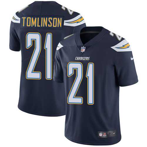 Youth Los Angeles Chargers #21 LaDainian Tomlinson Navy Blue Team Color Stitched NFL Vapor Untouchable Limited Jersey