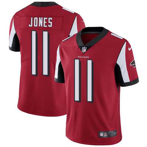 Youth Nike Atlanta Falcons #11 Julio Jones Red Team Color Stitched NFL Vapor Untouchable Limited Jersey