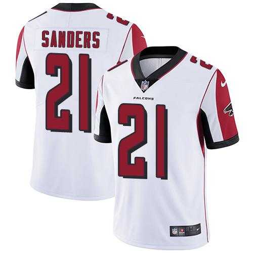 Youth Nike Atlanta Falcons #21 Deion Sanders White Stitched NFL Vapor Untouchable Limited Jersey