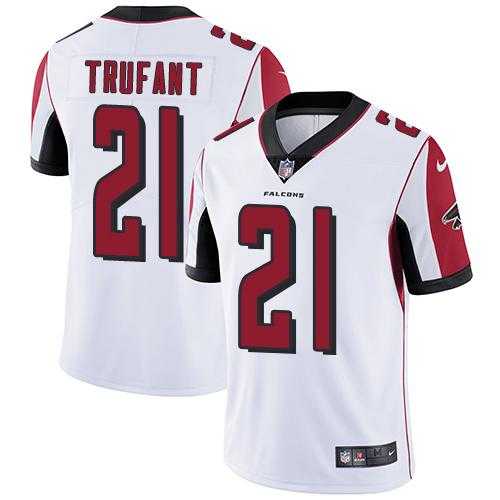 Youth Nike Atlanta Falcons #21 Desmond Trufant White Stitched NFL Vapor Untouchable Limited Jersey