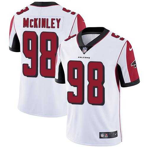 Youth Nike Atlanta Falcons #98 Takkarist McKinley White Stitched NFL Vapor Untouchable Limited Jersey