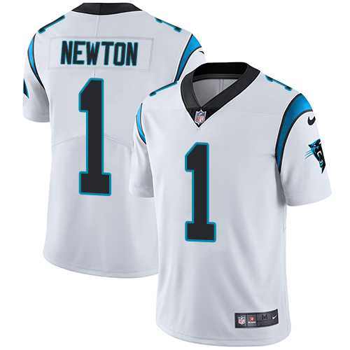 Youth Nike Carolina Panthers #1 Cam Newton White Stitched NFL Vapor Untouchable Limited Jersey
