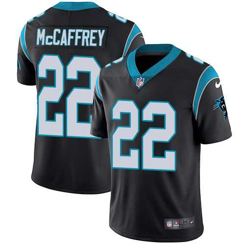 Youth Nike Carolina Panthers #22 Christian McCaffrey Black Team Color Stitched NFL Vapor Untouchable Limited Jersey