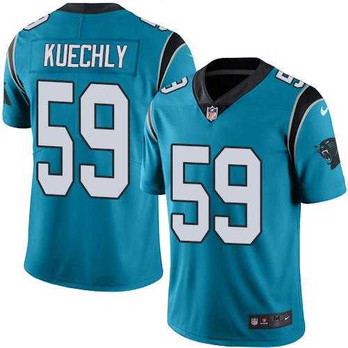 Youth Nike Carolina Panthers #59 Luke Kuechly Blue Alternate Stitched NFL Vapor Untouchable Limited Jersey