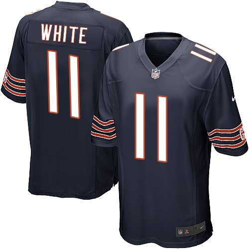 Youth Nike Chicago Bears #11 Kevin White Navy Blue Team Color Stitched NFL Elite Jersey