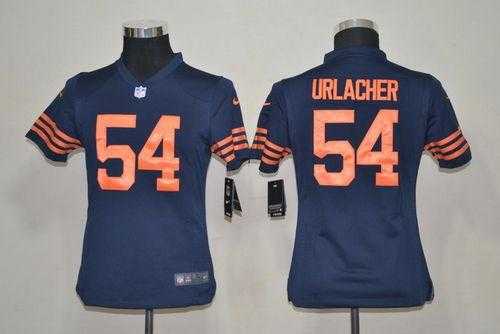 Youth Nike Chicago Bears #54 Brian Urlacher Navy Blue Alternate Stitched NFL Elite Jersey