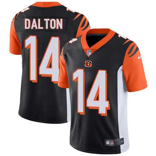 Youth Nike Cincinnati Bengals #14 Andy Dalton Black Team Color Stitched NFL Vapor Untouchable Limited Jersey