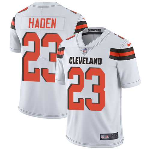Youth Nike Cleveland Browns #23 Joe Haden White Stitched NFL Vapor Untouchable Limited Jersey