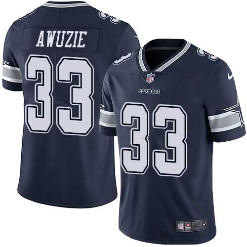 Youth Nike Dallas Cowboys #33 Chidobe Awuzie Navy Blue Team Color Stitched NFL Vapor Untouchable Limited Jersey