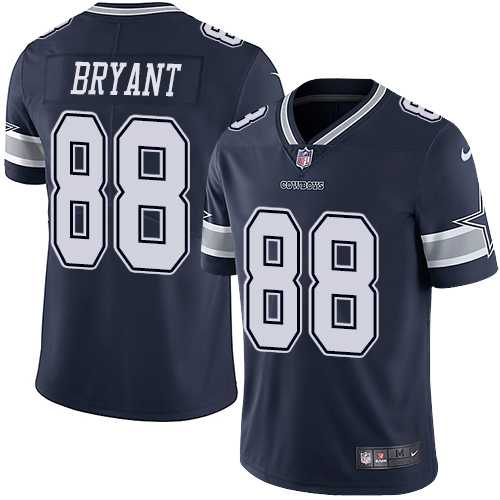 Youth Nike Dallas Cowboys #88 Dez Bryant Navy Blue Team Color Stitched NFL Vapor Untouchable Limited Jersey