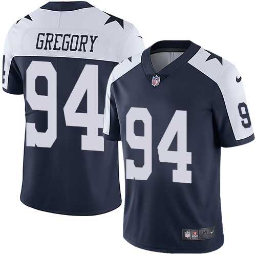 Youth Nike Dallas Cowboys #94 Randy Gregory Navy Blue Thanksgiving Stitched NFL Vapor Untouchable Limited Throwback Jersey