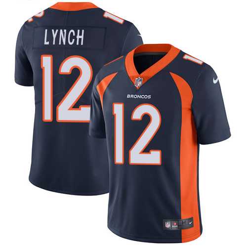 Youth Nike Denver Broncos #12 Paxton Lynch Blue Alternate Stitched NFL Vapor Untouchable Limited Jersey