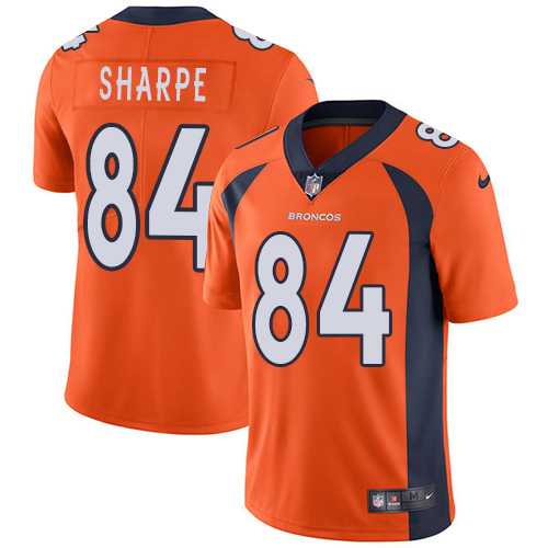 Youth Nike Denver Broncos #84 Shannon Sharpe Orange Team Color Stitched NFL Vapor Untouchable Limited Jersey