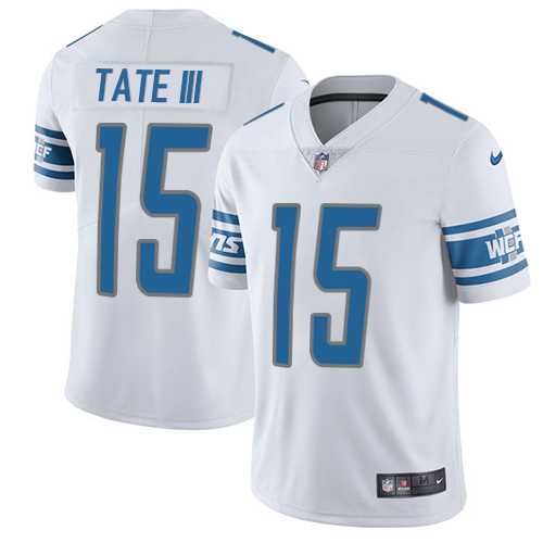 Youth Nike Detroit Lions #15 Golden Tate III White Stitched NFL Vapor Untouchable Limited Jersey