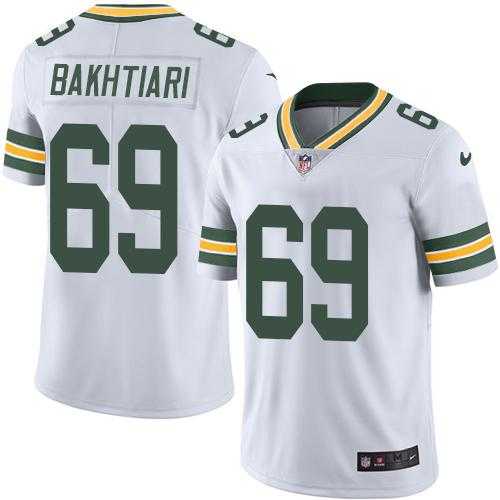 Youth Nike Green Bay Packers #69 David Bakhtiari White Stitched NFL Vapor Untouchable Limited Jersey