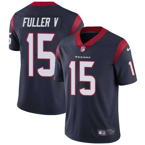 Youth Nike Houston Texans #15 Will Fuller V Navy Blue Team Color Stitched NFL Vapor Untouchable Limited Jersey