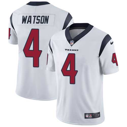 Youth Nike Houston Texans #4 Deshaun Watson White Stitched NFL Vapor Untouchable Limited Jersey