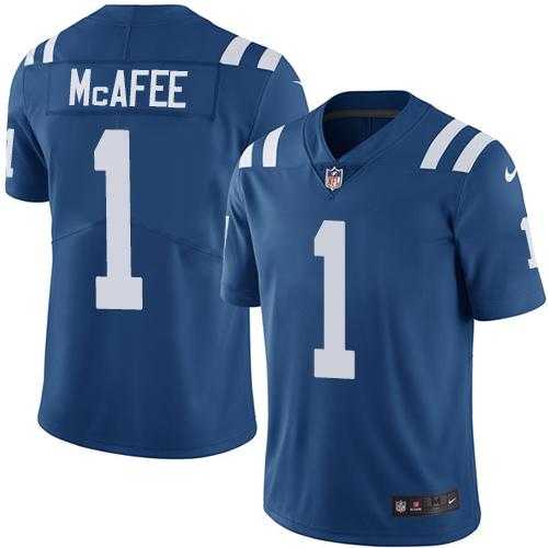 Youth Nike Indianapolis Colts #1 Pat McAfee Royal Blue Team Color Stitched NFL Vapor Untouchable Limited Jersey