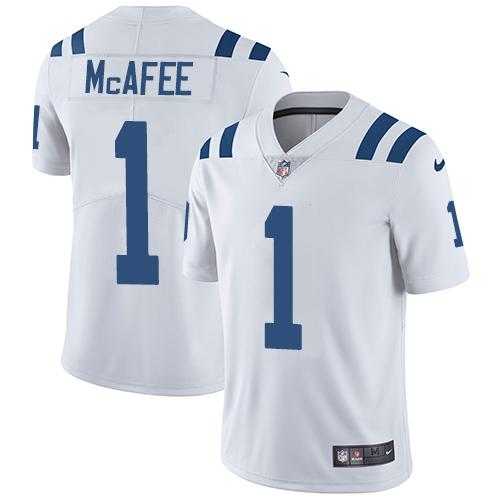 Youth Nike Indianapolis Colts #1 Pat McAfee White Stitched NFL Vapor Untouchable Limited Jersey