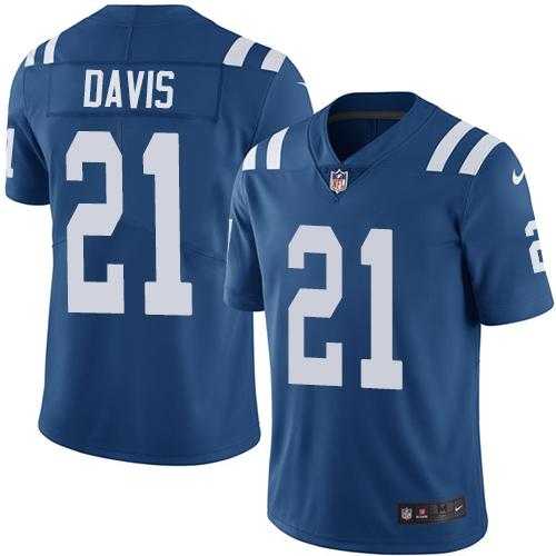 Youth Nike Indianapolis Colts #21 Vontae Davis Royal Blue Team Color Stitched NFL Vapor Untouchable Limited Jersey