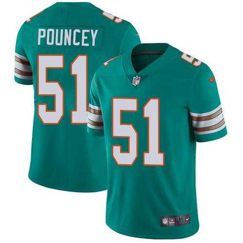 Youth Nike Miami Dolphins #51 Mike Pouncey Aqua Green Alternate Stitched NFL Vapor Untouchable Limited Jersey