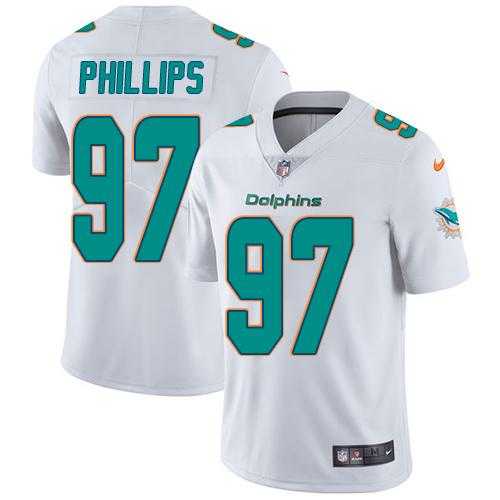 Youth Nike Miami Dolphins #97 Jordan Phillips White Stitched NFL Vapor Untouchable Limited Jersey