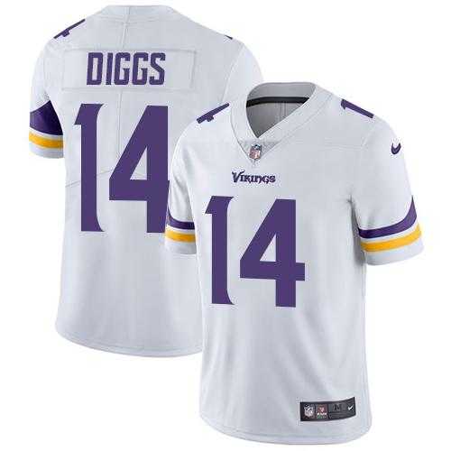 Youth Nike Minnesota Vikings #14 Stefon Diggs White Stitched NFL Vapor Untouchable Limited Jersey