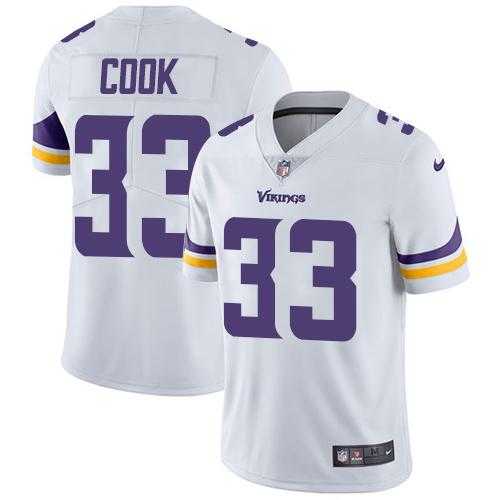 Youth Nike Minnesota Vikings #33 Dalvin Cook White Stitched NFL Vapor Untouchable Limited Jersey