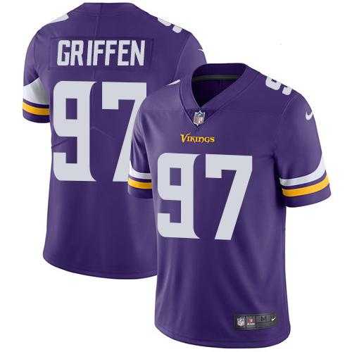 Youth Nike Minnesota Vikings #97 Everson Griffen Purple Team Color Stitched NFL Vapor Untouchable Limited Jersey