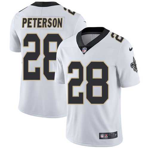 Youth Nike New Orleans Saints #28 Adrian Peterson White Stitched NFL Vapor Untouchable Limited Jersey
