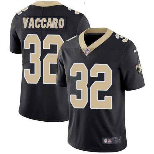 Youth Nike New Orleans Saints #32 Kenny Vaccaro Black Team Color Stitched NFL Vapor Untouchable Limited Jersey