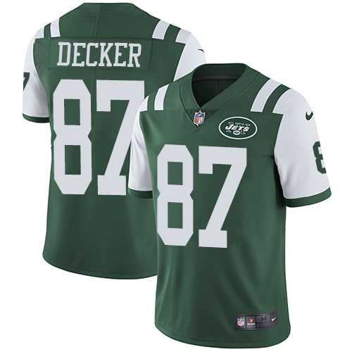 Youth Nike New York Jets #87 Eric Decker Green Team Color Stitched NFL Vapor Untouchable Limited Jersey