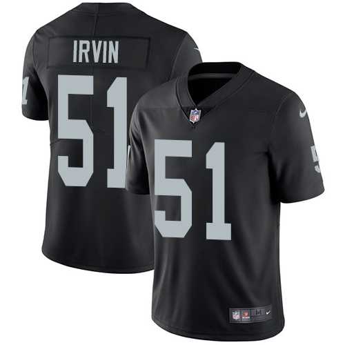 Youth Nike Oakland Raiders #51 Bruce Irvin Black Team Color Stitched NFL Vapor Untouchable Limited Jersey