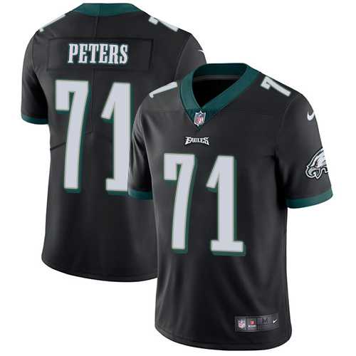 Youth Nike Philadelphia Eagles #71 Jason Peters Black Alternate Youth Stitched NFL Vapor Untouchable Limited Jersey