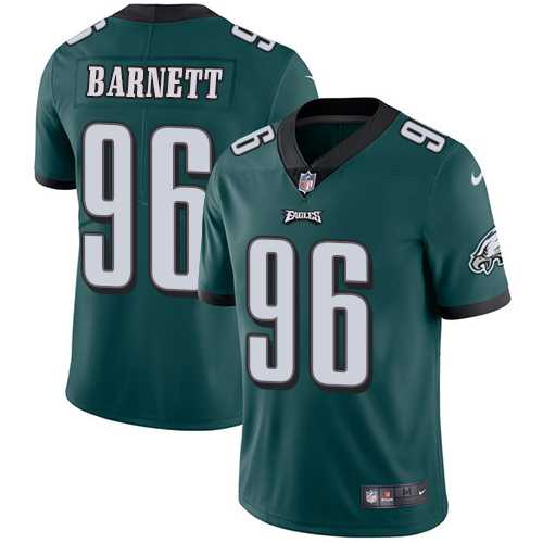 Youth Nike Philadelphia Eagles #96 Derek Barnett Midnight Green Team Color Youth Stitched NFL Vapor Untouchable Limited Jersey