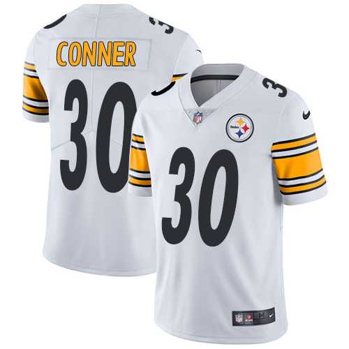 Youth Nike Pittsburgh Steelers #30 James Conner White Stitched NFL Vapor Untouchable Limited Jersey