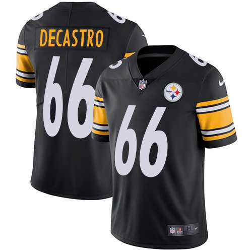 Youth Nike Pittsburgh Steelers #66 David DeCastro Black Team Color Stitched NFL Vapor Untouchable Limited Jersey