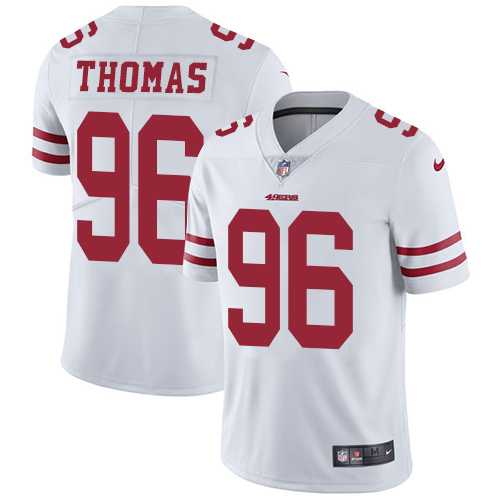 Youth Nike San Francisco 49ers #96 Solomon Thomas White Stitched NFL Vapor Untouchable Limited Jersey