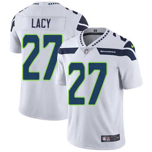 Youth Nike Seattle Seahawks #27 Eddie Lacy White Stitched NFL Vapor Untouchable Limited Jersey